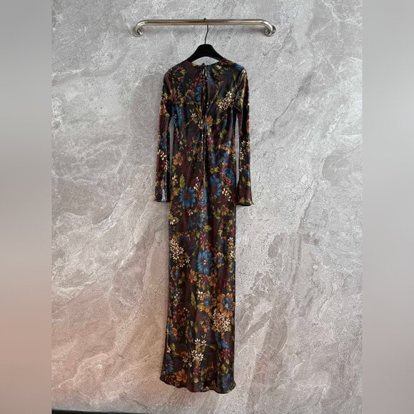 Veronica Beard Gemma Floral Long-Sleeve Maxi Dress - Picture 5 of 12